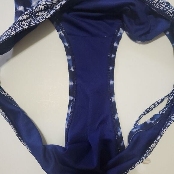 Bleu Rod Beattie bikini bottom size 12 navy blue and white - Picture 5 of 5